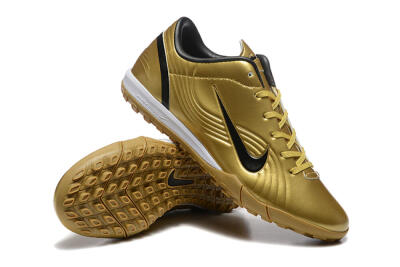 Nike Air Zoom Mercurial Vapor 1 Elite TF Football Shoes - Gold/Black/White
