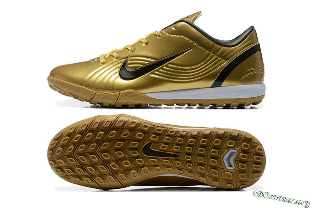 Nike Air Zoom Mercurial Vapor 1 Elite TF Football Shoes - Gold/Black/White 1