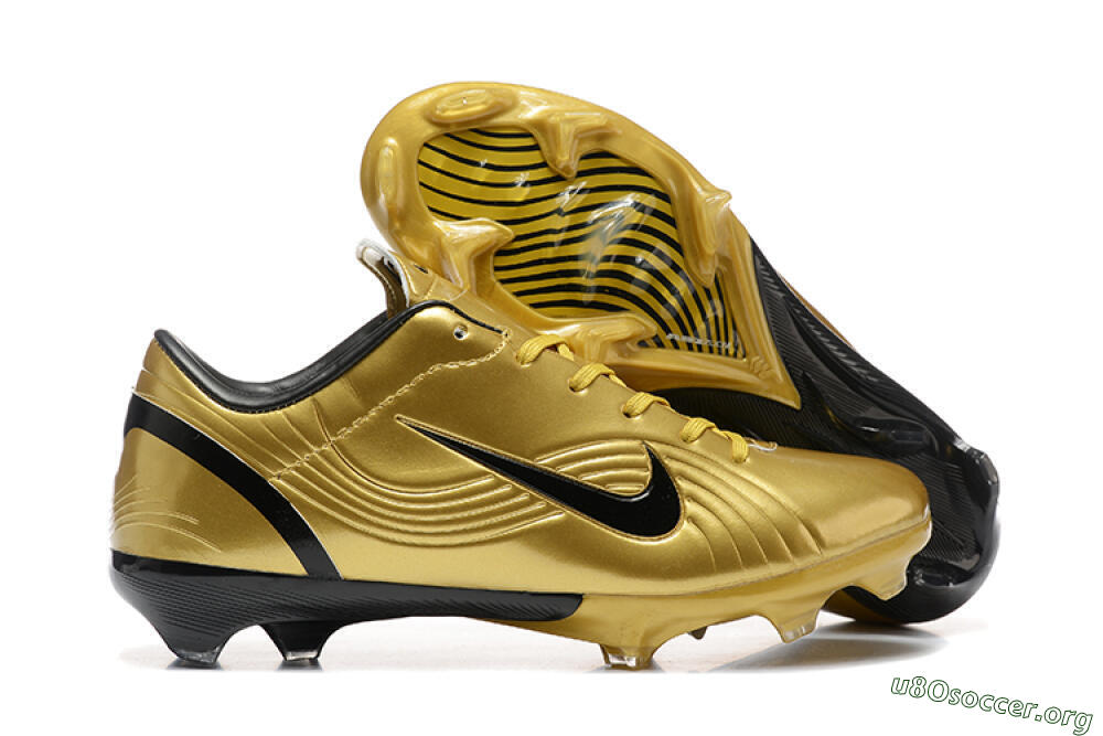 Nike Air Zoom Mercurial Vapor 1 Elite FG Football Boots - Gold/Black 2
