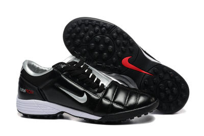 Nike Total 90 III TF Football Shoes - Black/Silver/White