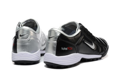 Nike Total 90 III TF Football Shoes - Black/Silver/White