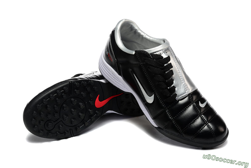 Nike Total 90 III TF Football Shoes - Black/Silver/White 4