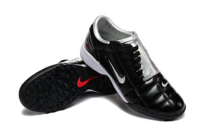 Nike Total 90 III TF Football Shoes - Black/Silver/White