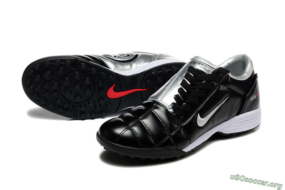 Nike Total 90 III TF Football Shoes - Black/Silver/White 0