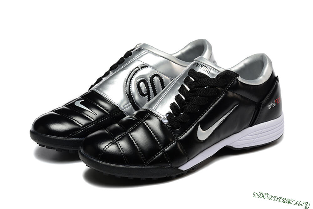 Nike Total 90 III TF Football Shoes - Black/Silver/White 5