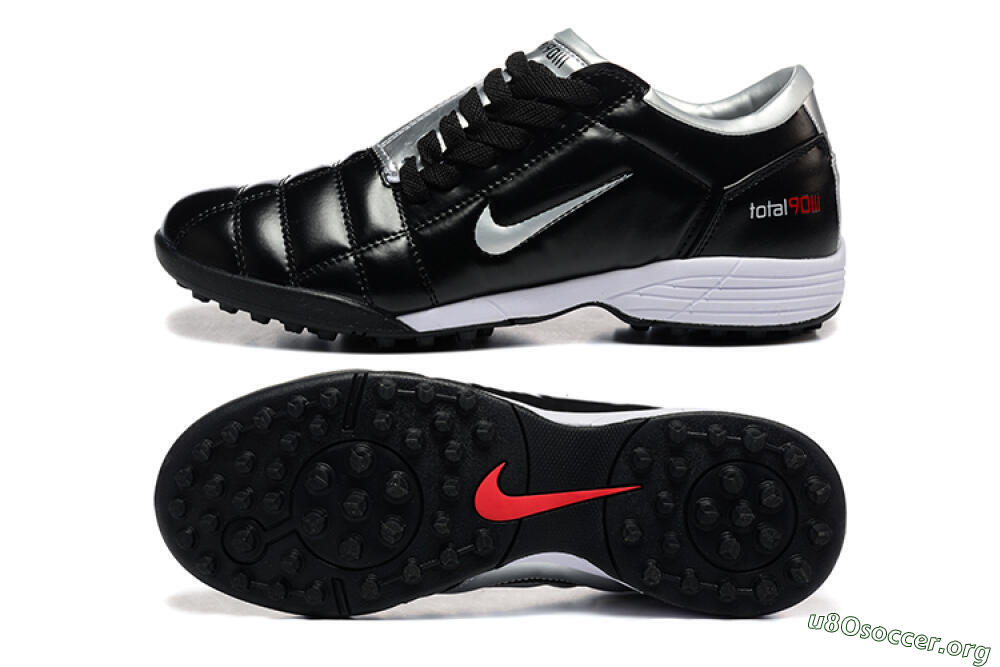 Nike Total 90 III TF Football Shoes - Black/Silver/White 1