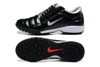 Nike Total 90 III TF Football Shoes - Black/Silver/White