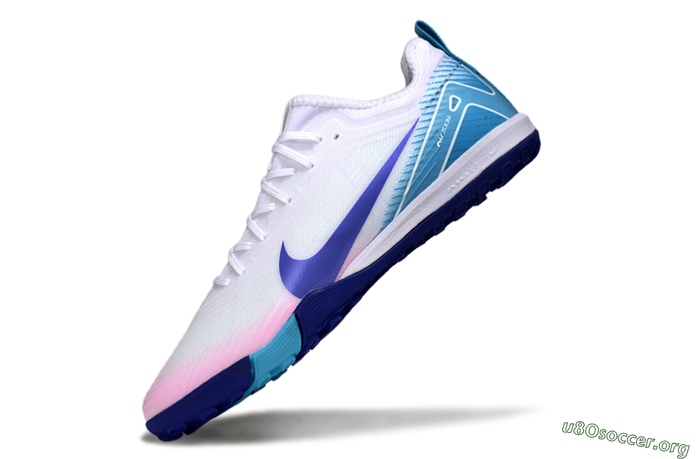 Nike Air Zoom Mercurial Vapor 16 Pro TF Football Shoes - White/Purple/Jade 5