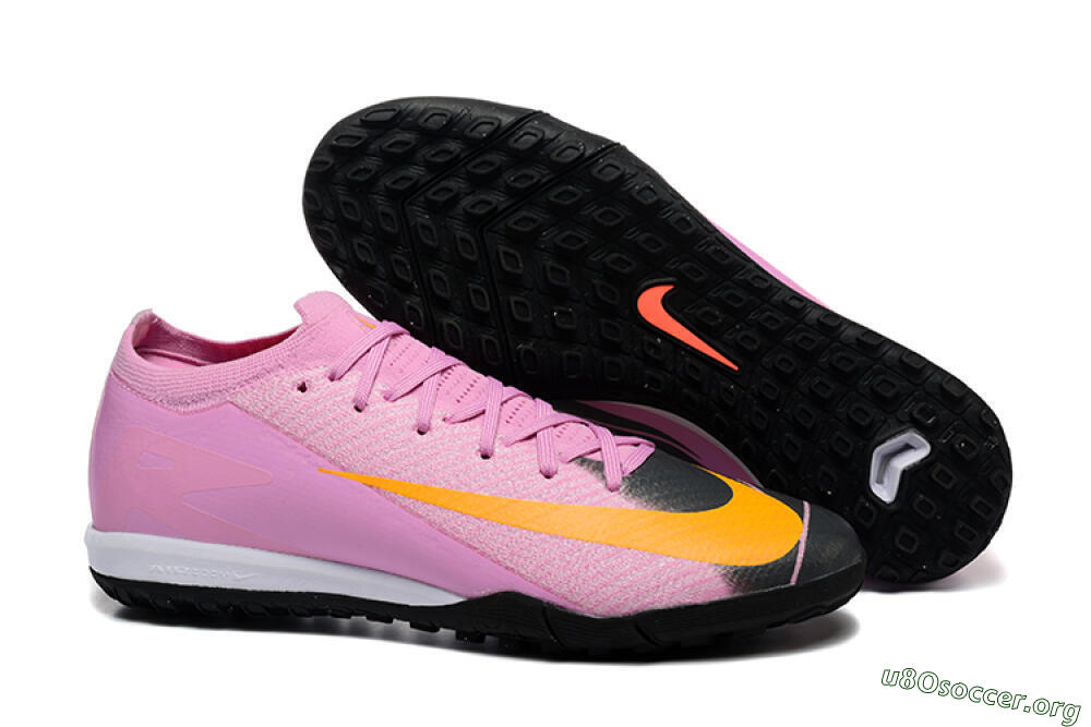Nike Air Zoom Mercurial Vapor 16 Elite TF Football Shoes - Pink/Yellow/Black 2