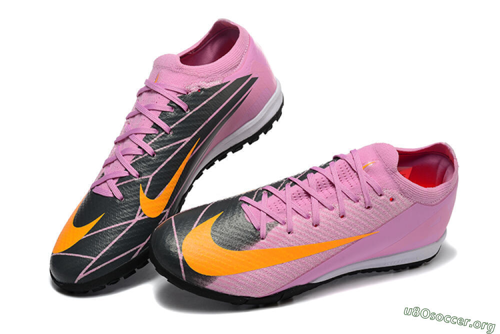 Nike Air Zoom Mercurial Vapor 16 Elite TF Football Shoes - Pink/Yellow/Black 6