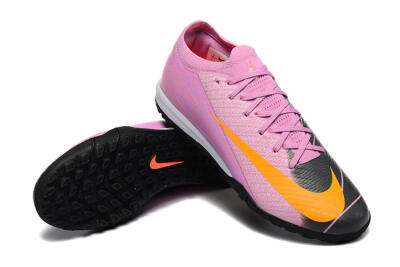 Nike Air Zoom Mercurial Vapor 16 Elite TF Football Shoes - Pink/Yellow/Black