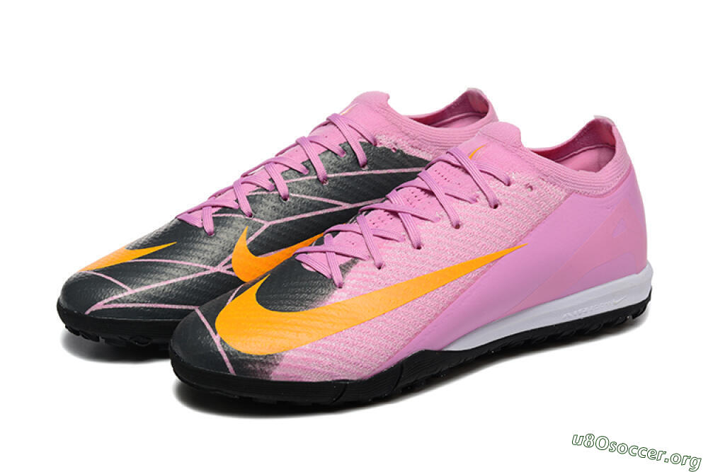 Nike Air Zoom Mercurial Vapor 16 Elite TF Football Shoes - Pink/Yellow/Black 5