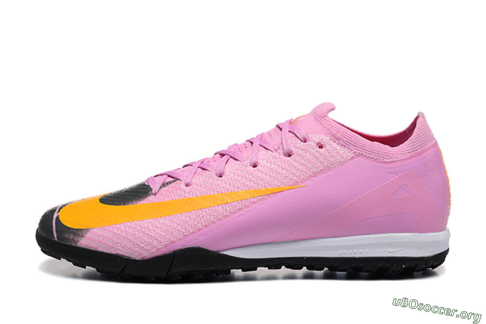 Nike Air Zoom Mercurial Vapor 16 Elite TF Football Shoes - Pink/Yellow/Black 3