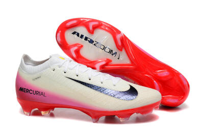 Nike Air Zoom Mercurial Vapor 16 Elite FG Football Boots - Beige/Black/Red