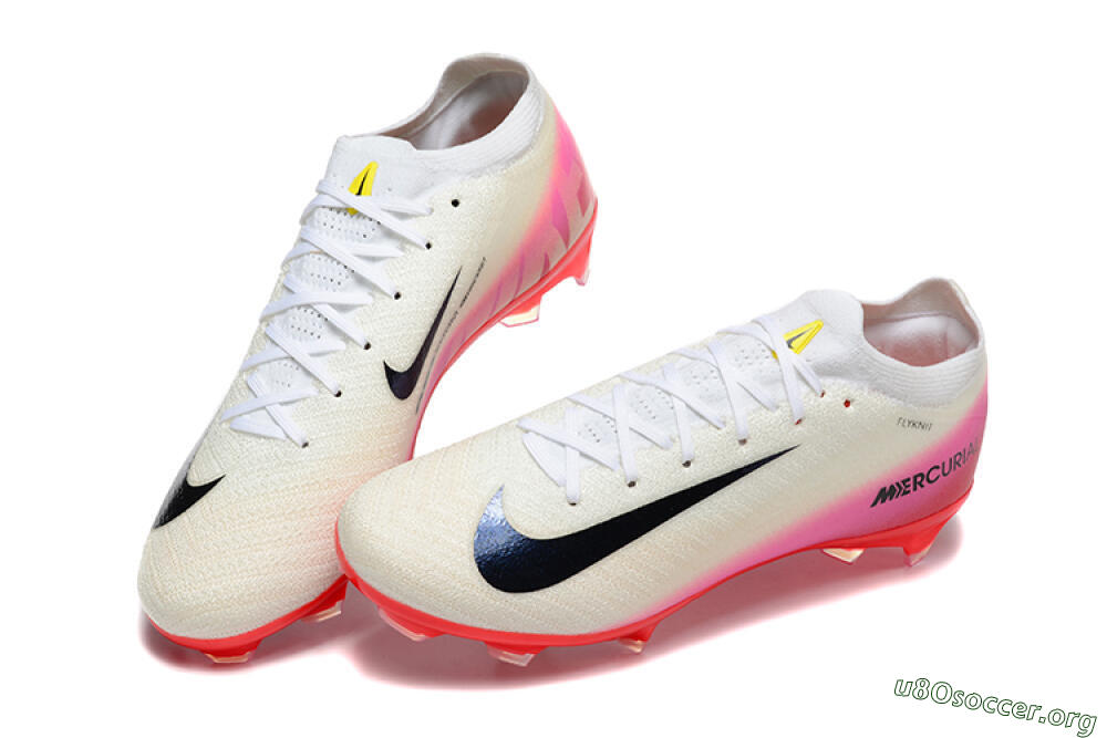 Nike Air Zoom Mercurial Vapor 16 Elite FG Football Boots - Beige/Black/Red 6