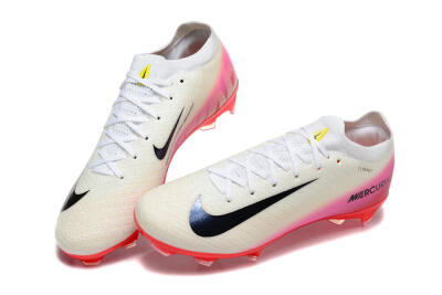 Nike Air Zoom Mercurial Vapor 16 Elite FG Football Boots - Beige/Black/Red