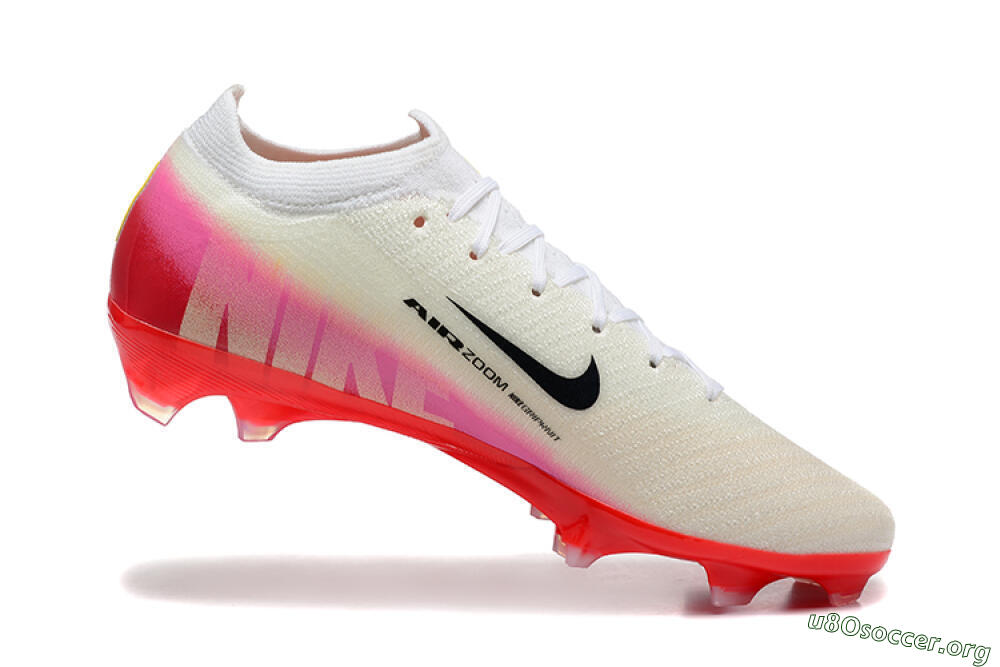 Nike Air Zoom Mercurial Vapor 16 Elite FG Football Boots - Beige/Black/Red 7