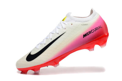 Nike Air Zoom Mercurial Vapor 16 Elite FG Football Boots - Beige/Black/Red