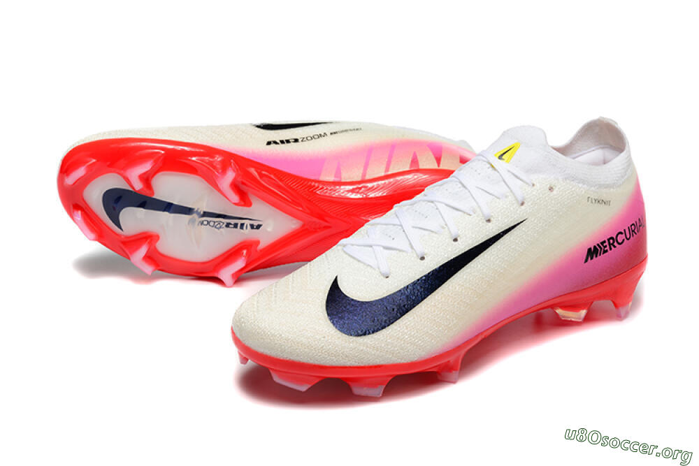 Nike Air Zoom Mercurial Vapor 16 Elite FG Football Boots - Beige/Black/Red 0