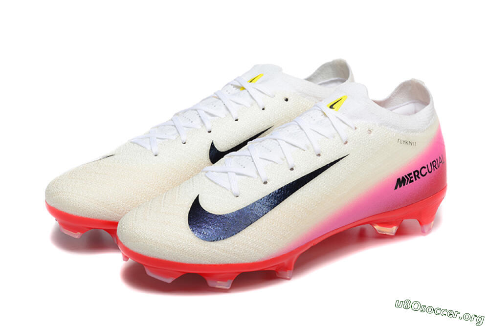 Nike Air Zoom Mercurial Vapor 16 Elite FG Football Boots - Beige/Black/Red 5