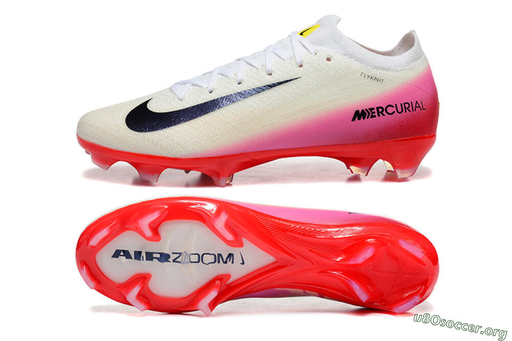Nike Air Zoom Mercurial Vapor 16 Elite FG Football Boots - Beige/Black/Red 1