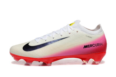 Nike Air Zoom Mercurial Vapor 16 Elite FG Football Boots - Beige/Black/Red