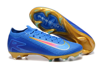 Nike Air Zoom Mercurial Vapor 16 Elite FG Football Boots - Blue/Gold/Pink