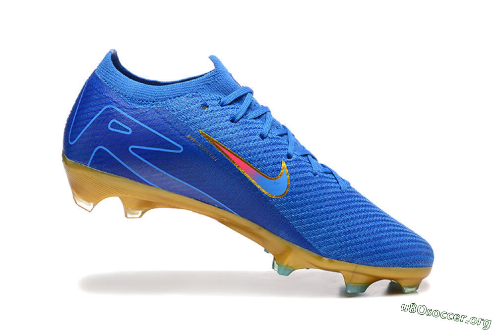 Nike Air Zoom Mercurial Vapor 16 Elite FG Football Boots - Blue/Gold/Pink 7
