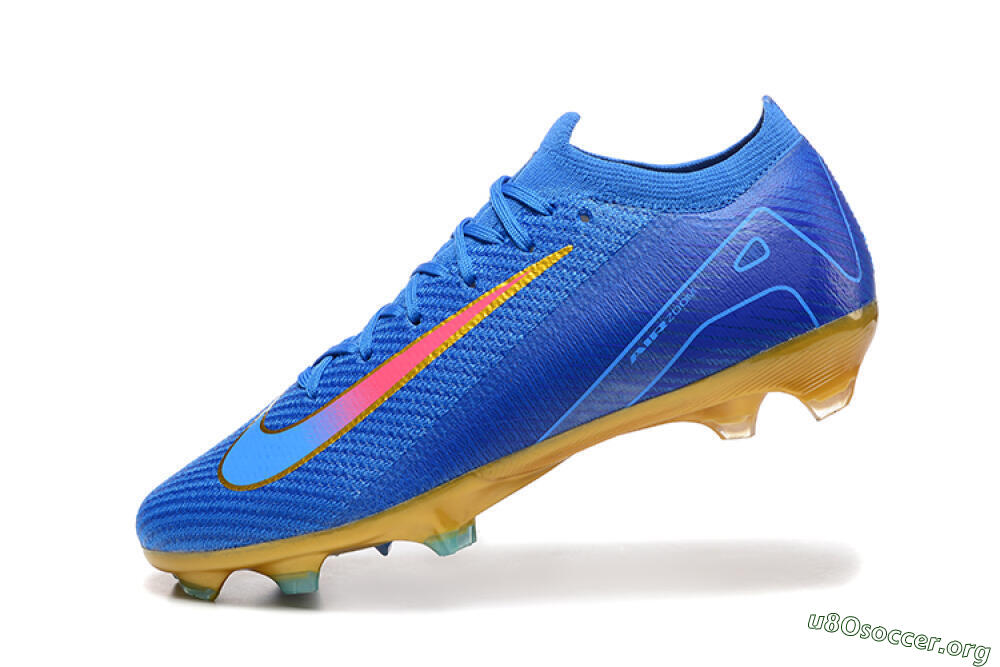Nike Air Zoom Mercurial Vapor 16 Elite FG Football Boots - Blue/Gold/Pink 8