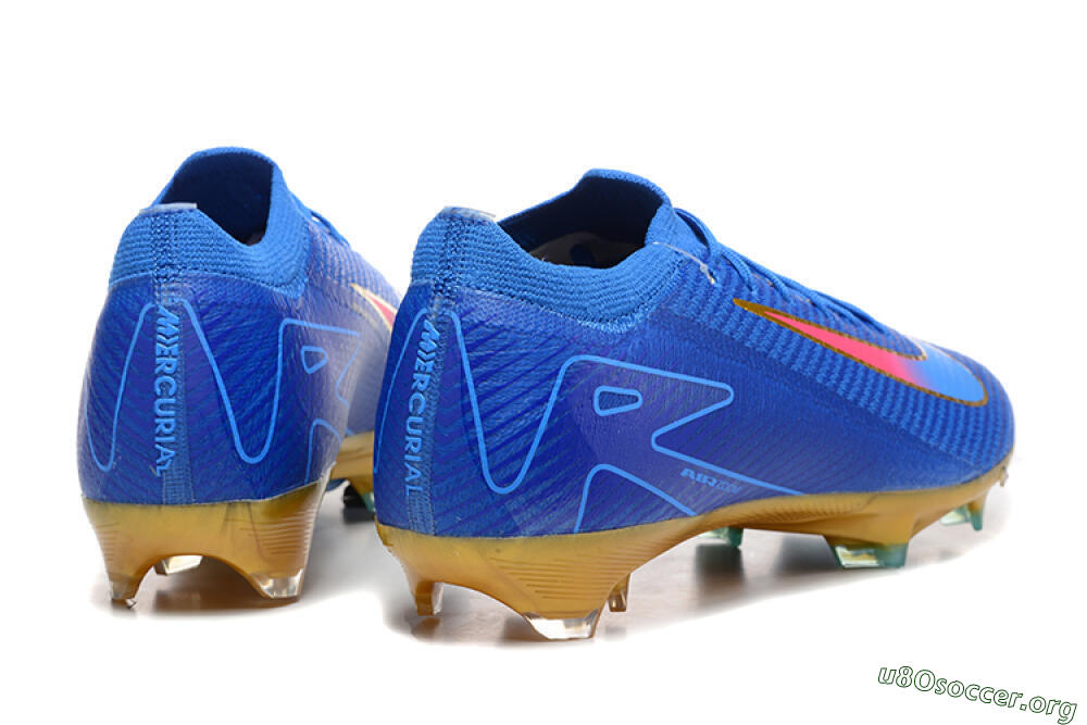 Nike Air Zoom Mercurial Vapor 16 Elite FG Football Boots - Blue/Gold/Pink 9
