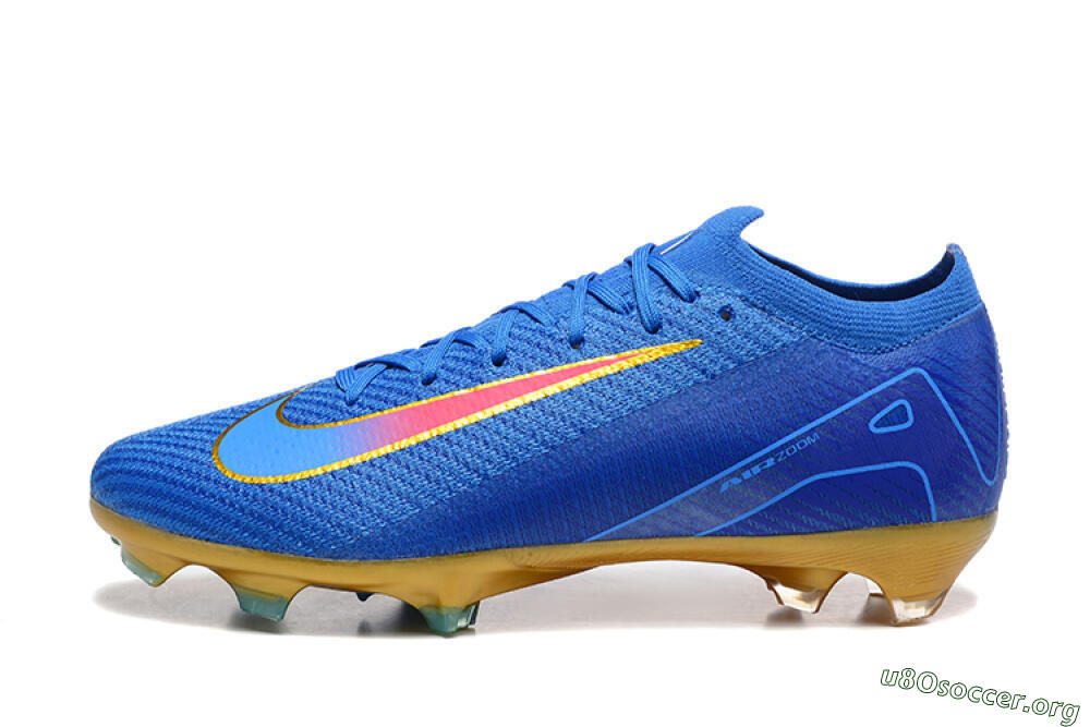 Nike Air Zoom Mercurial Vapor 16 Elite FG Football Boots - Blue/Gold/Pink 3