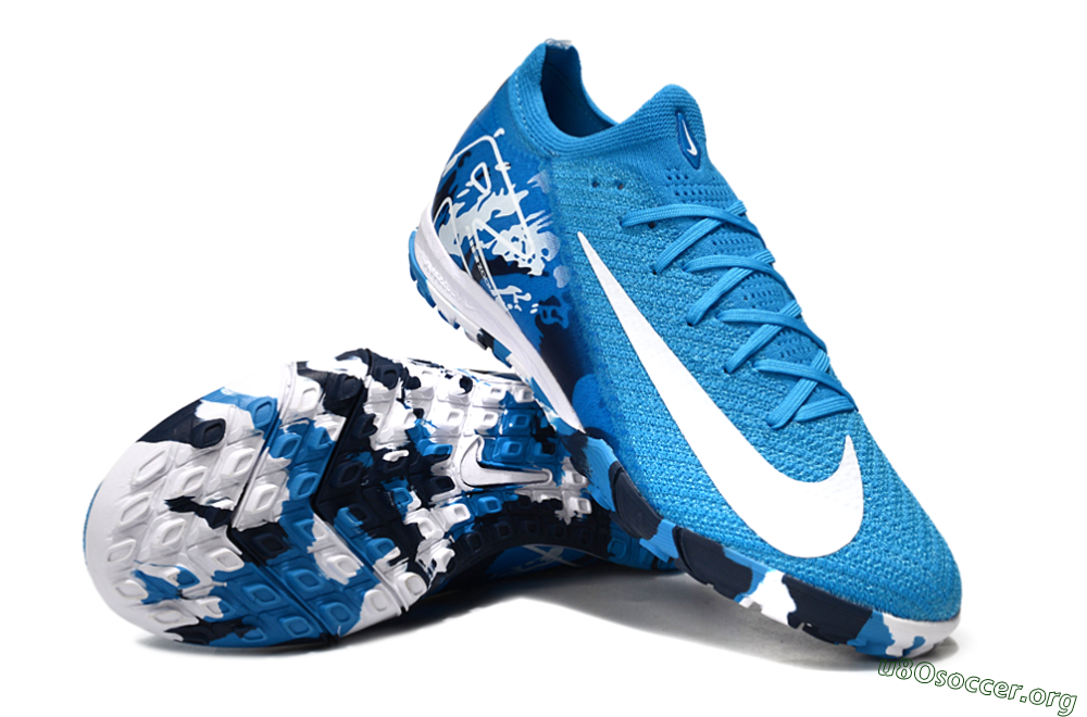 Nike Air Zoom Mercurial Vapor 16 Elite TF Football Shoes - Blue/White/Black 0
