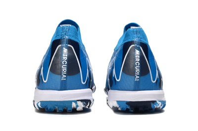 Nike Air Zoom Mercurial Vapor 16 Elite TF Football Shoes - Blue/White/Black