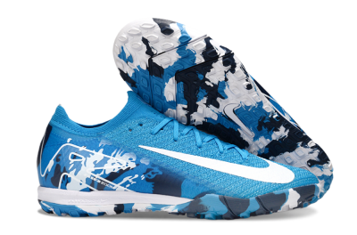 Nike Air Zoom Mercurial Vapor 16 Elite TF Football Shoes - Blue/White/Black