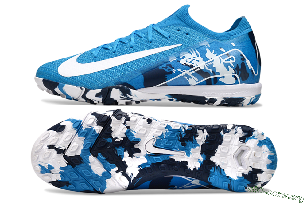 Nike Air Zoom Mercurial Vapor 16 Elite TF Football Shoes - Blue/White/Black 1