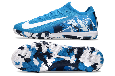 Nike Air Zoom Mercurial Vapor 16 Elite TF Football Shoes - Blue/White/Black