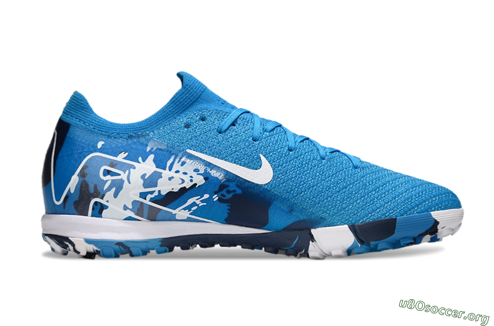 Nike Air Zoom Mercurial Vapor 16 Elite TF Football Shoes - Blue/White/Black 7