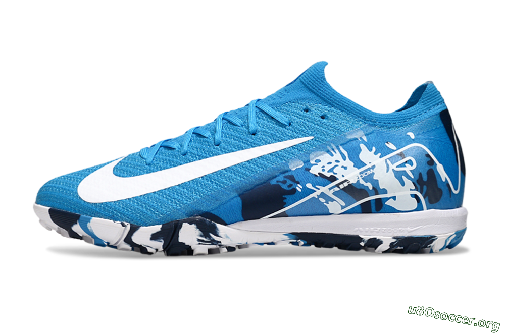 Nike Air Zoom Mercurial Vapor 16 Elite TF Football Shoes - Blue/White/Black 3