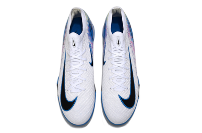 Nike Air Zoom Mercurial Vapor 16 Elite TF Football Shoes - White/Blue/Black