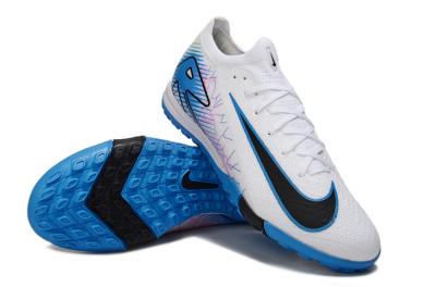 Nike Air Zoom Mercurial Vapor 16 Elite TF Football Shoes - White/Blue/Black