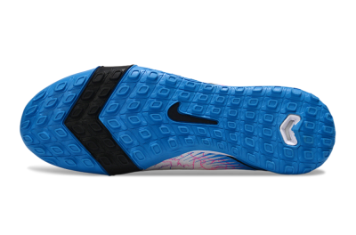 Nike Air Zoom Mercurial Vapor 16 Elite TF Football Shoes - White/Blue/Black