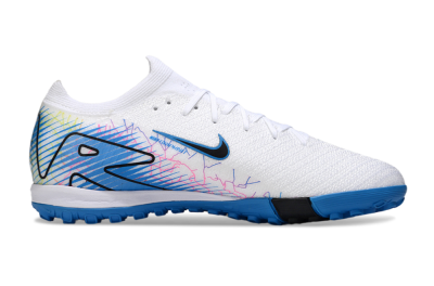Nike Air Zoom Mercurial Vapor 16 Elite TF Football Shoes - White/Blue/Black