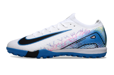 Nike Air Zoom Mercurial Vapor 16 Elite TF Football Shoes - White/Blue/Black