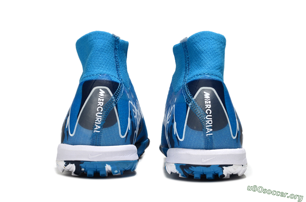 Nike Air Zoom Mercurial Superfly 10 Elite TF Football Shoes - Blue/White 5