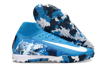 Nike Air Zoom Mercurial Superfly 10 Elite TF Football Shoes - Blue/White