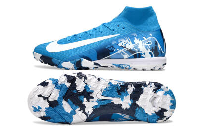 Nike Air Zoom Mercurial Superfly 10 Elite TF Football Shoes - Blue/White