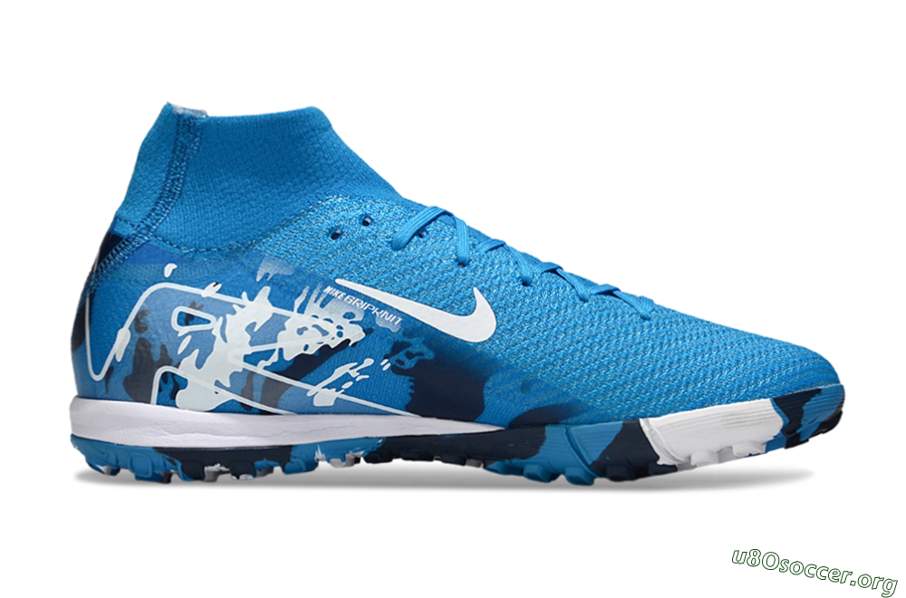 Nike Air Zoom Mercurial Superfly 10 Elite TF Football Shoes - Blue/White 7