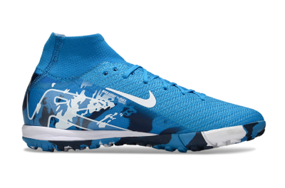 Nike Air Zoom Mercurial Superfly 10 Elite TF Football Shoes - Blue/White