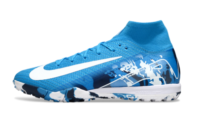 Nike Air Zoom Mercurial Superfly 10 Elite TF Football Shoes - Blue/White