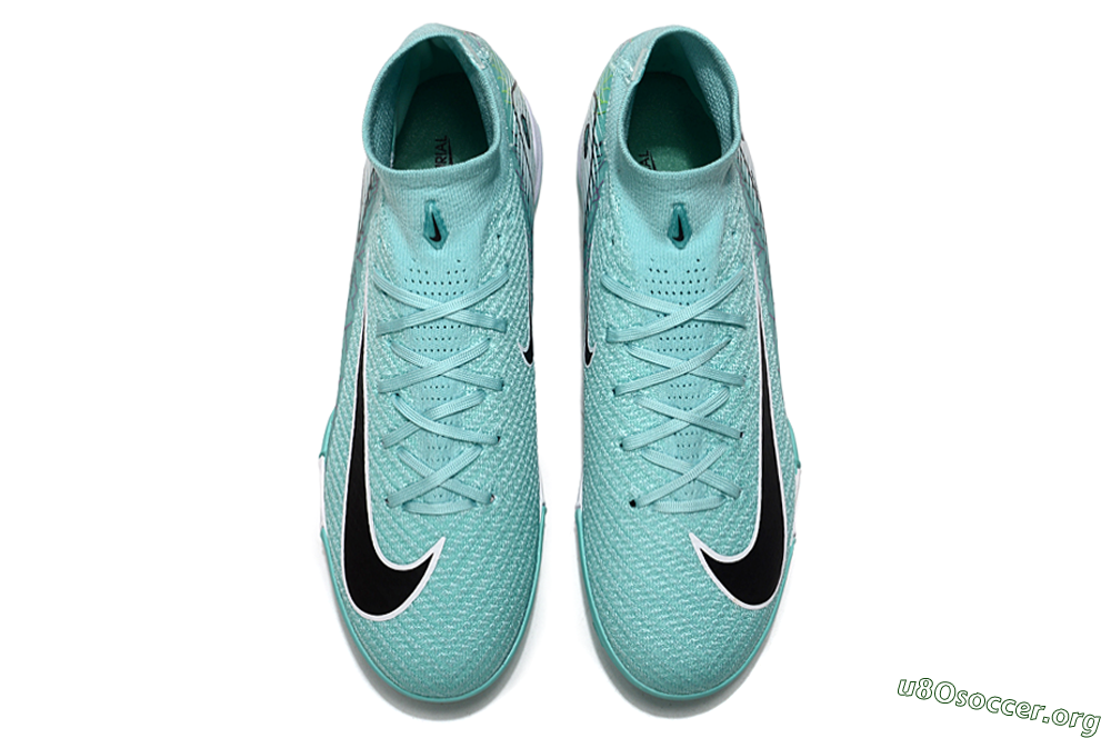 Nike Air Zoom Mercurial Superfly 10 Elite TF Football Shoes - Jade/Black/White 4
